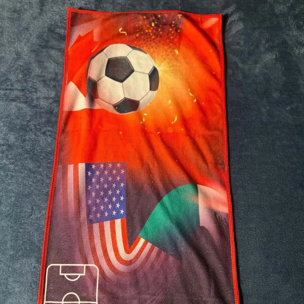 2026 World Cup Soccer Canada USA Mexico Fans Quick-Dry Sports Towel